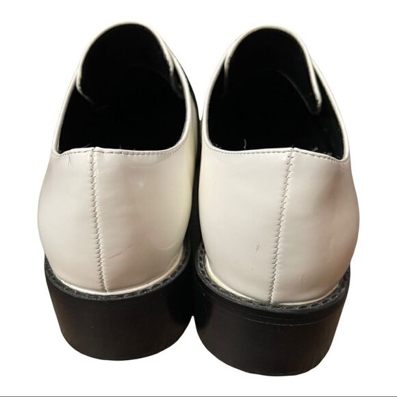 ASOS White with Black Band Pointy Loafers Size 6 - Picture 8 of 10
